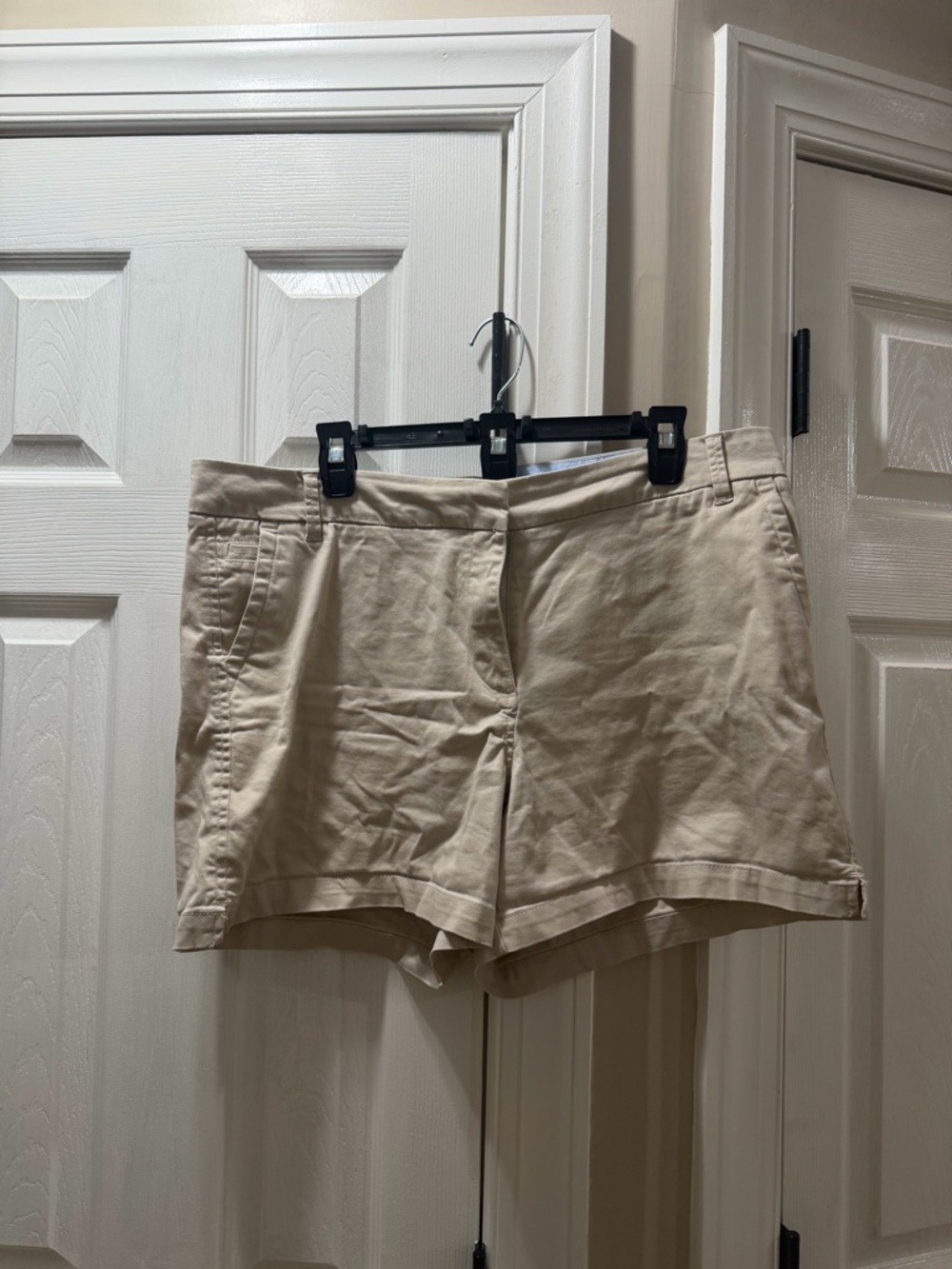crown & ivy Khaki Classic Tailored Shorts